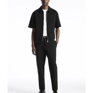 COS 30R TAPERED COTTON-JERSEY PANTS